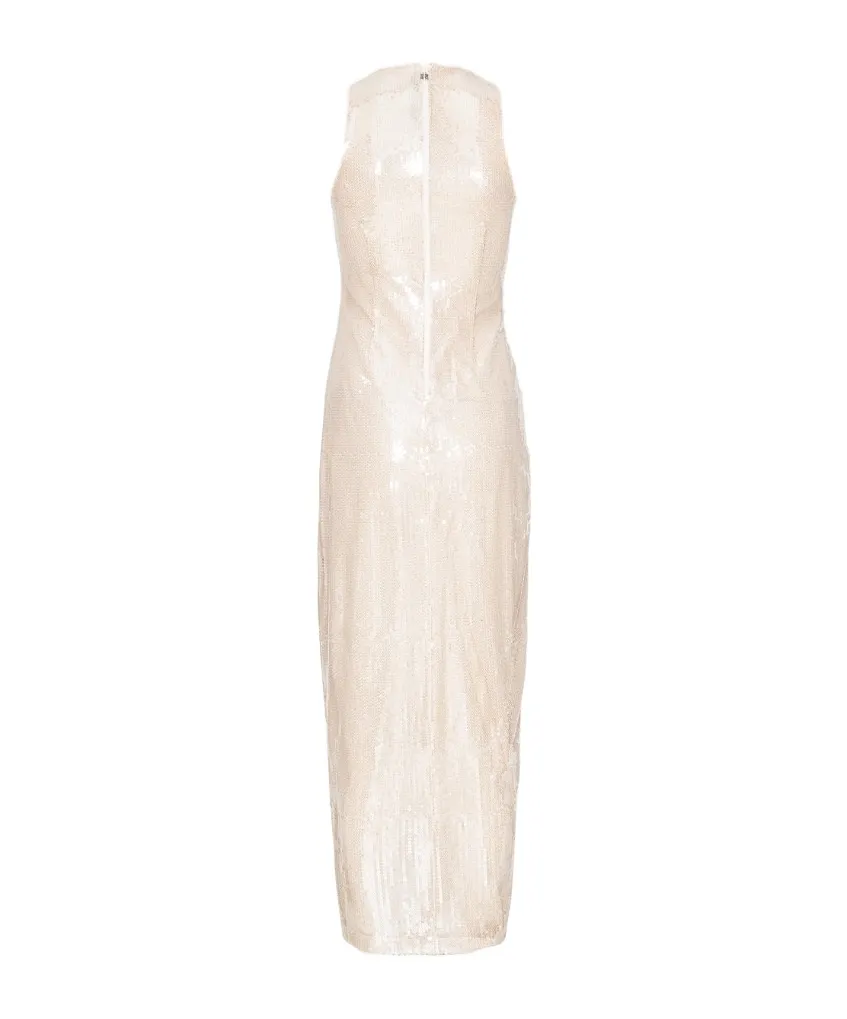 Rotate Sequin Buttoned Dress