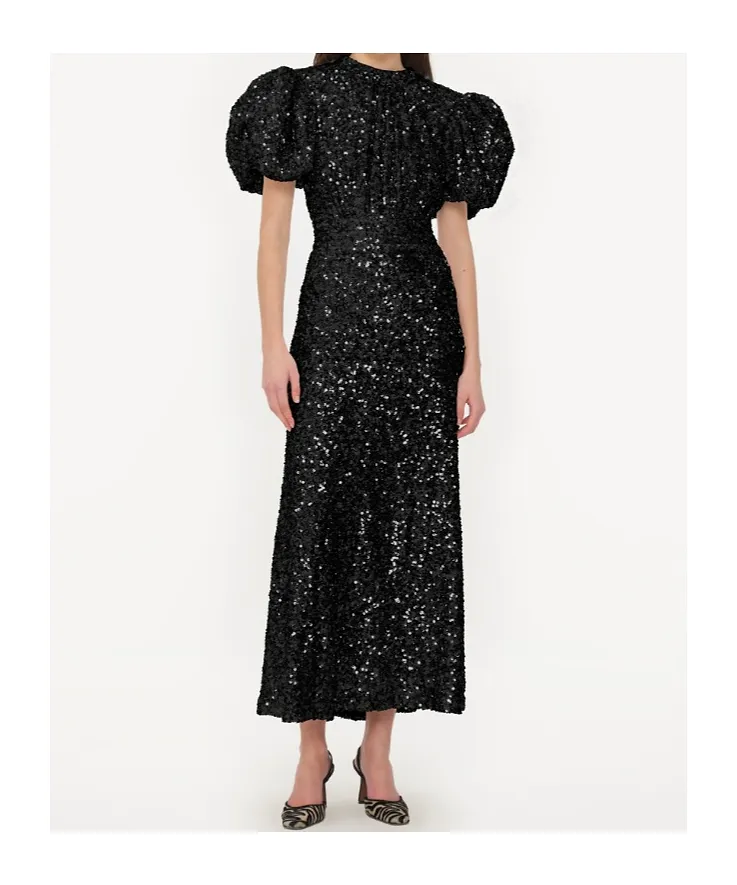 Rotate Sequin Embellished Midi Dress
