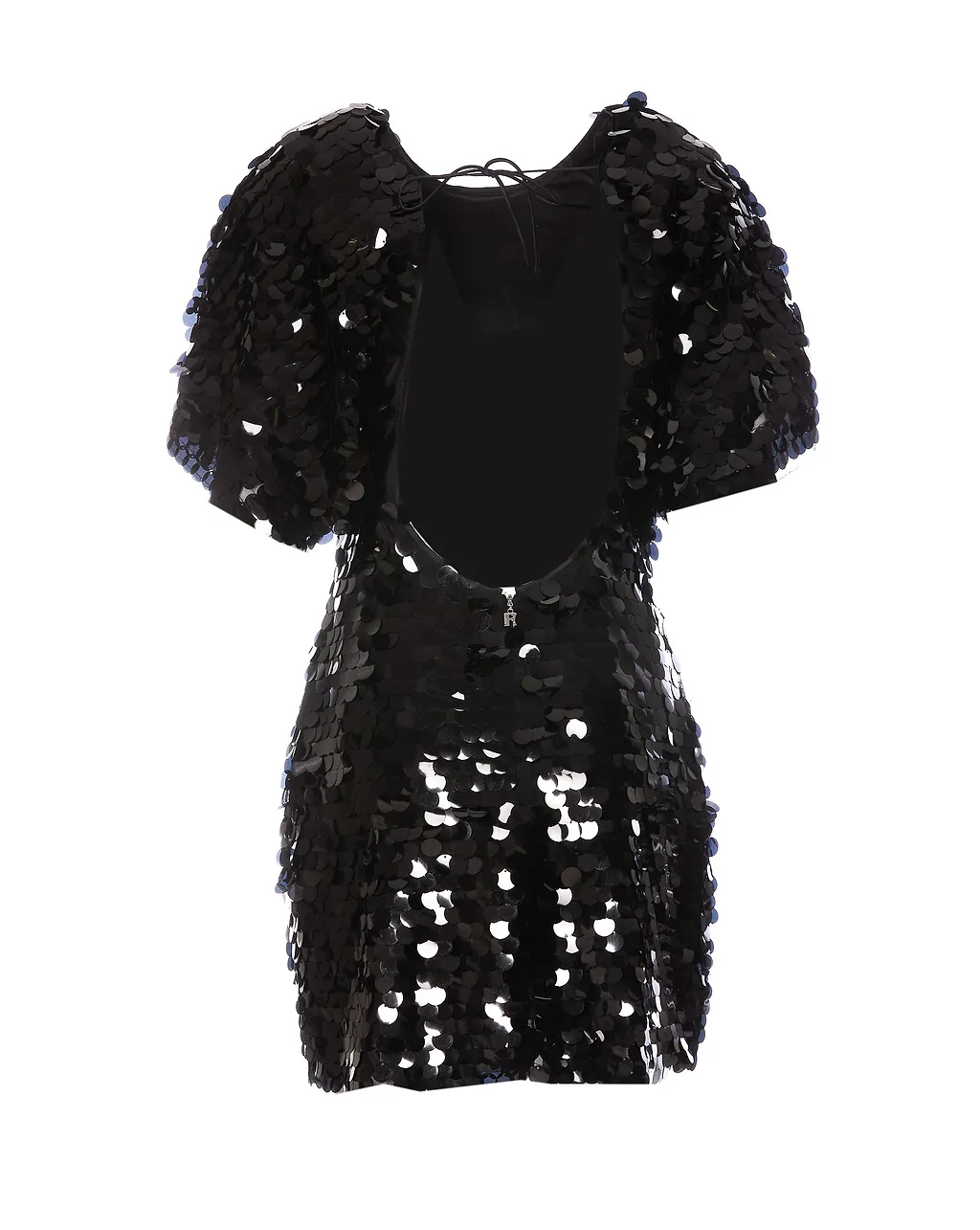 Rotate Sequinned Open-Back Dress