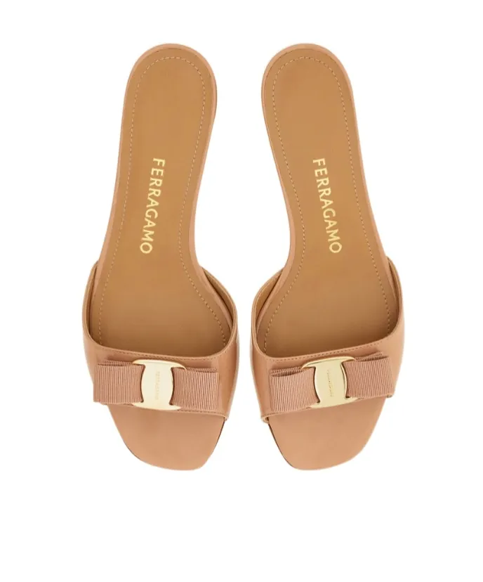 Ferragamo Vara Bow Slides