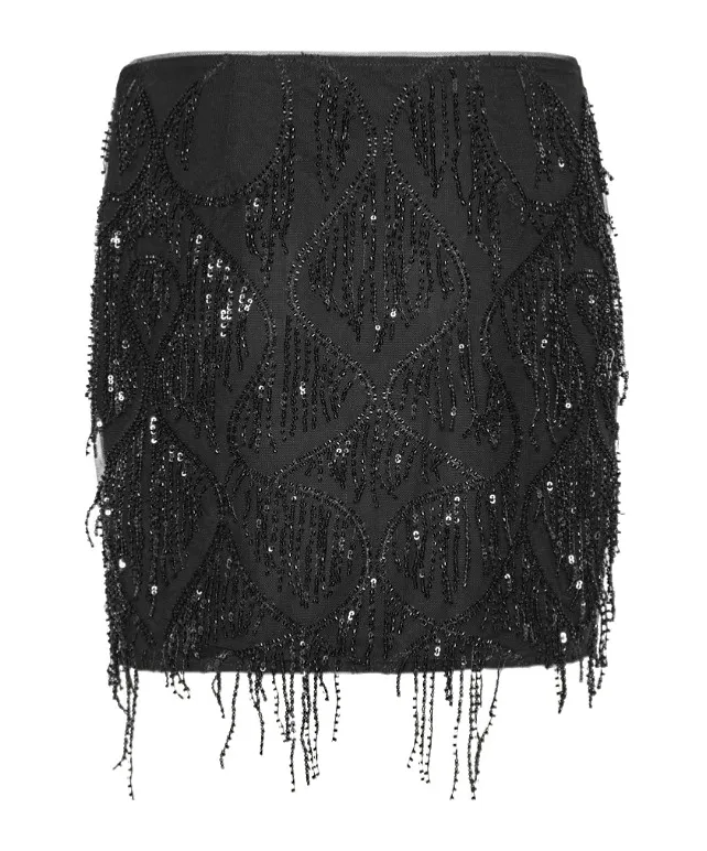 Rotate Sequinned Mini Skirt