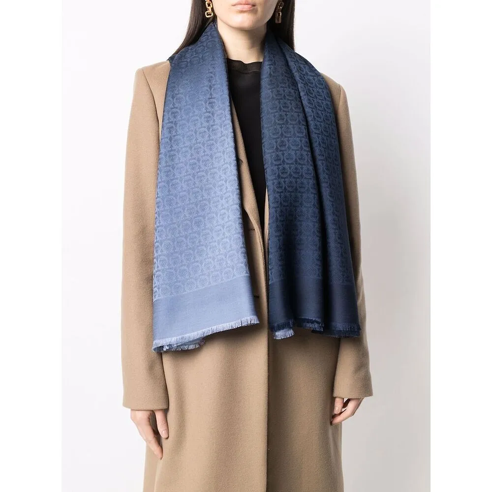 Gancini-Print Scarf