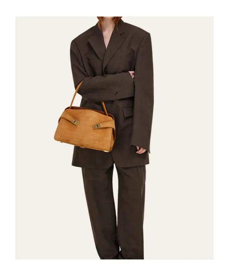 Ferragamo Gancini Embossed Shoulder Bag
