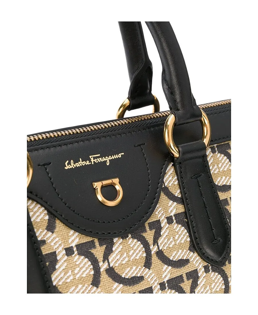 Interlocking Gancini Print Tote
