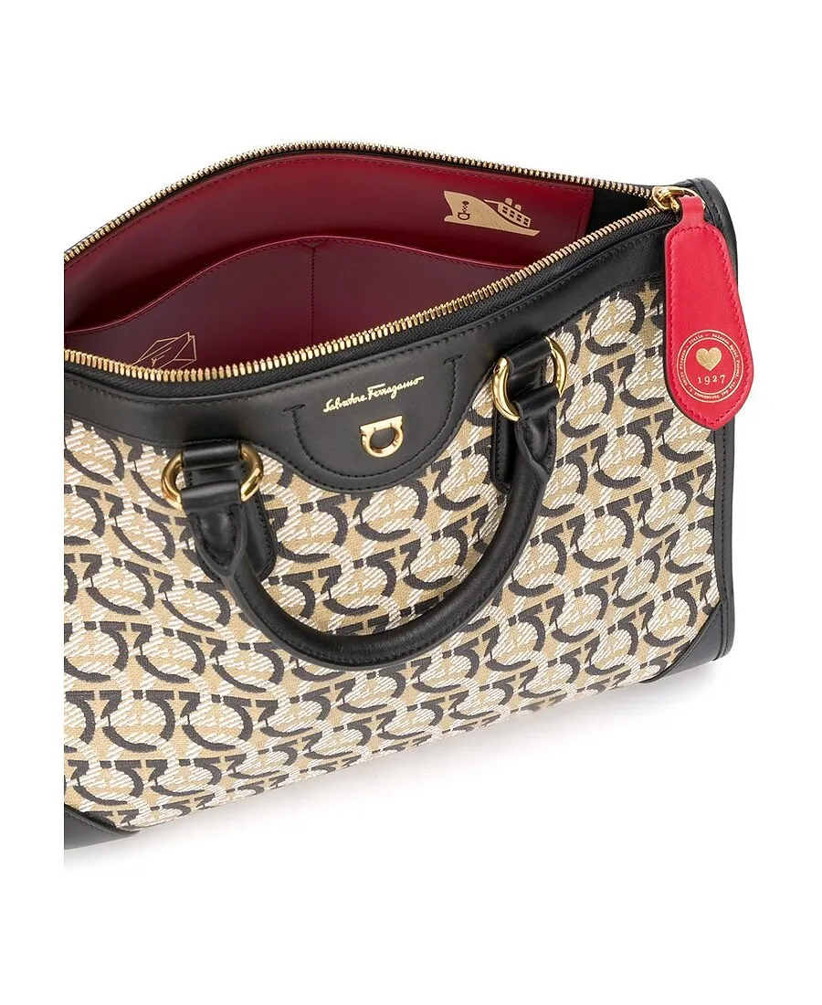 Interlocking Gancini Print Tote