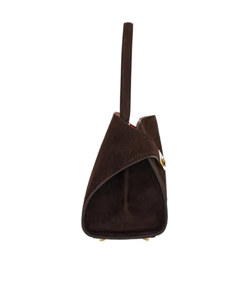 Ferragamo Eyewear Hug Textured Shoulder Bag