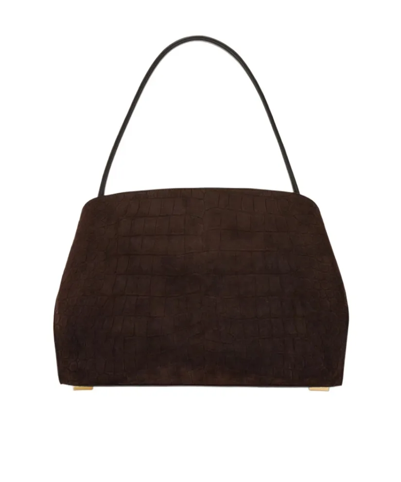 Ferragamo Eyewear Hug Textured Shoulder Bag