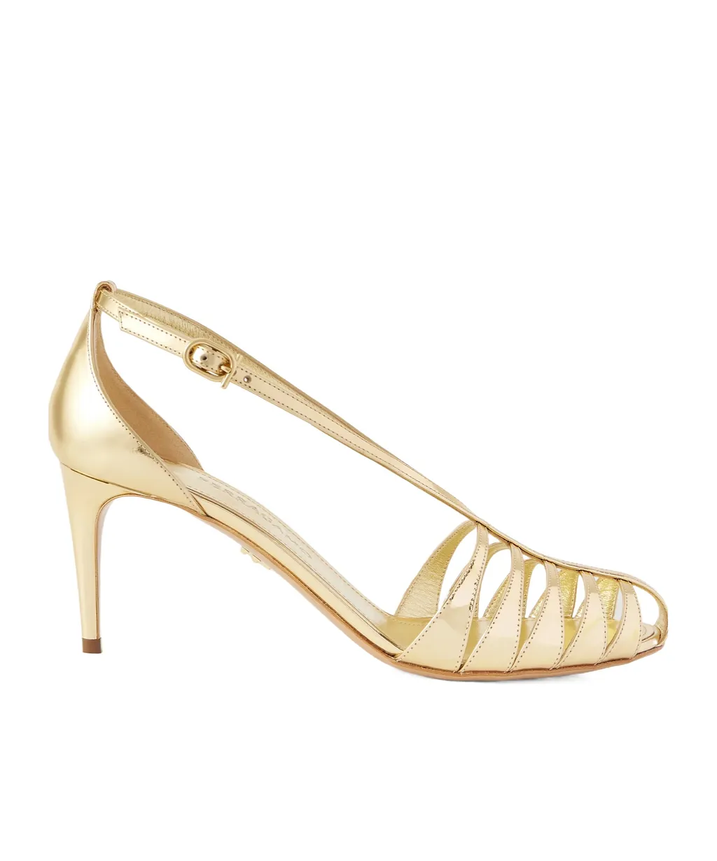 Lilie Leather High-Heeled Sandals