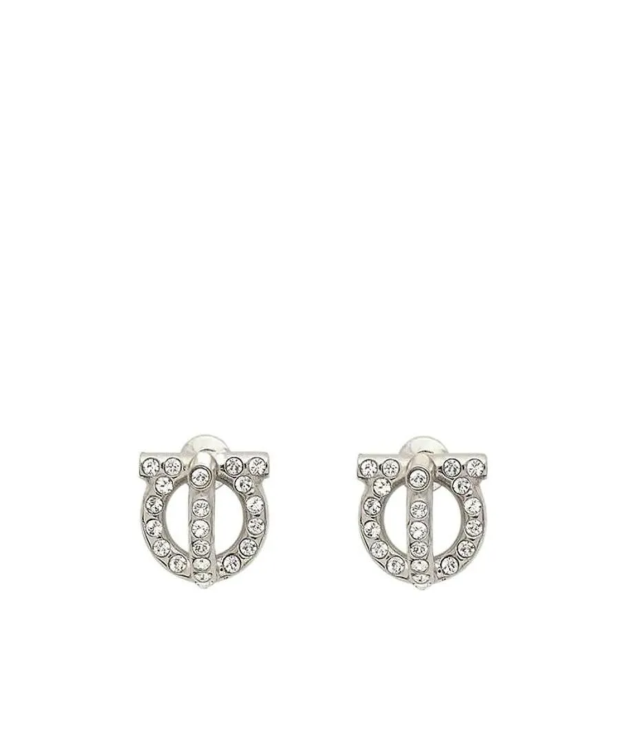 Logo Crystal Earrings