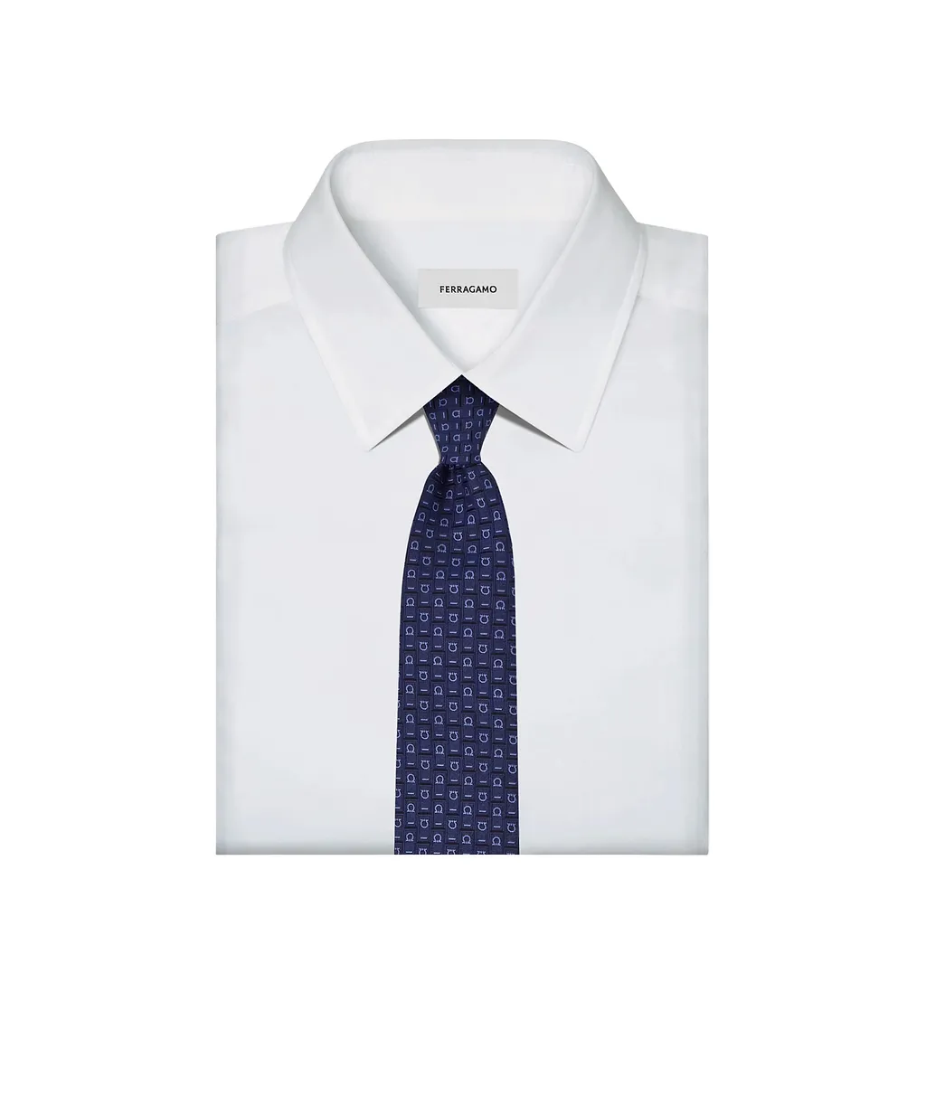 Logo-Embroidered Silk Tie