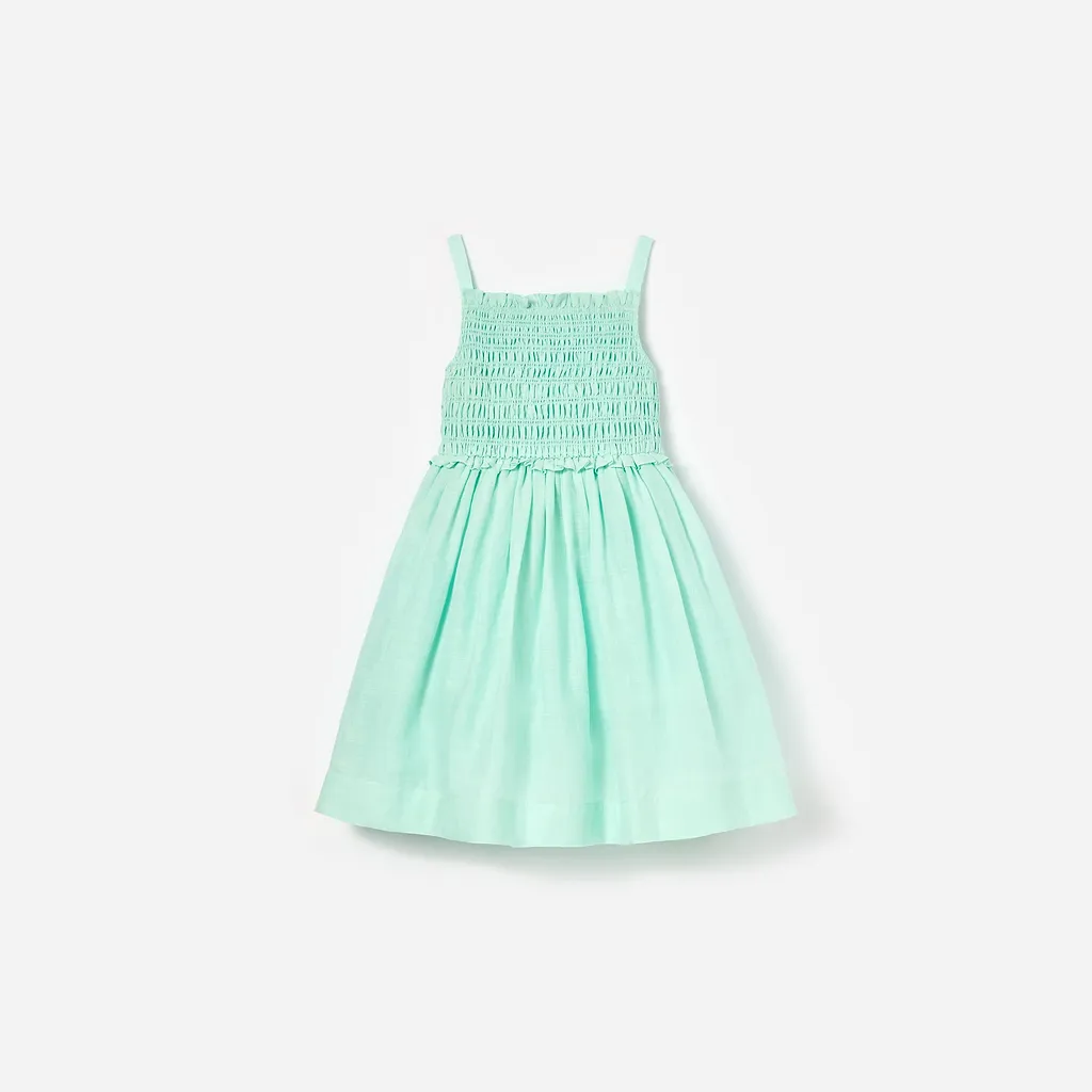 Smocked Ruffled Dress