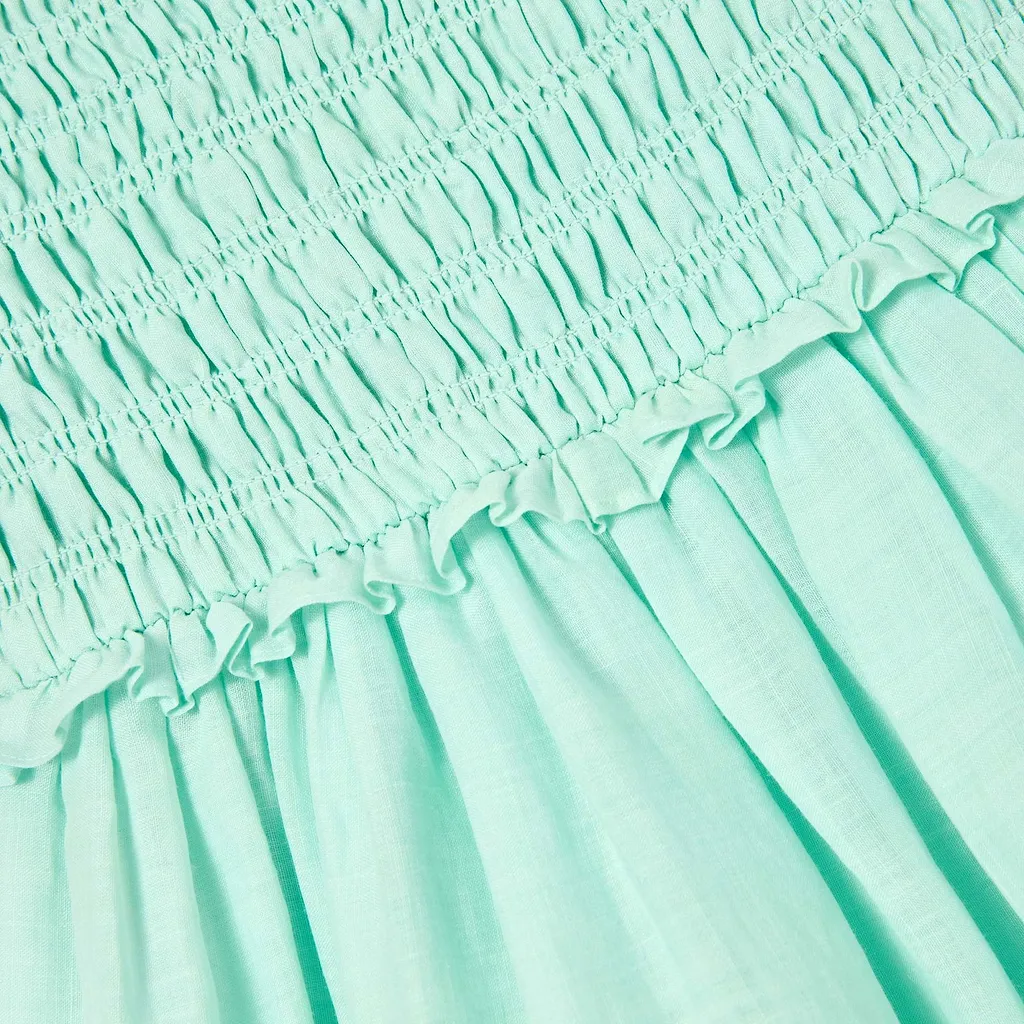 Smocked Ruffled Dress
