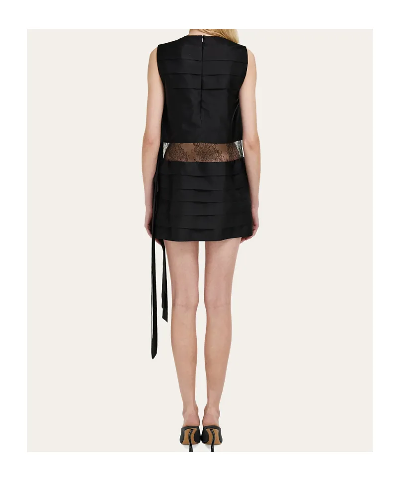 Mini Dress With Lace Detail