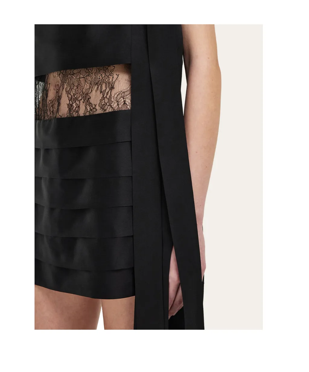 Mini Dress With Lace Detail