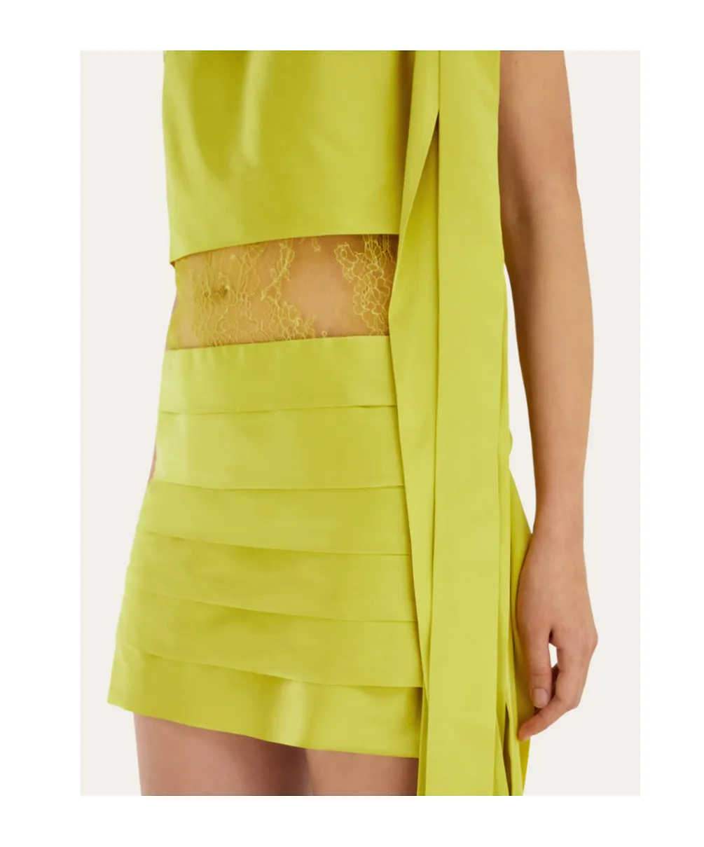 Mini Dress With Lace Detail