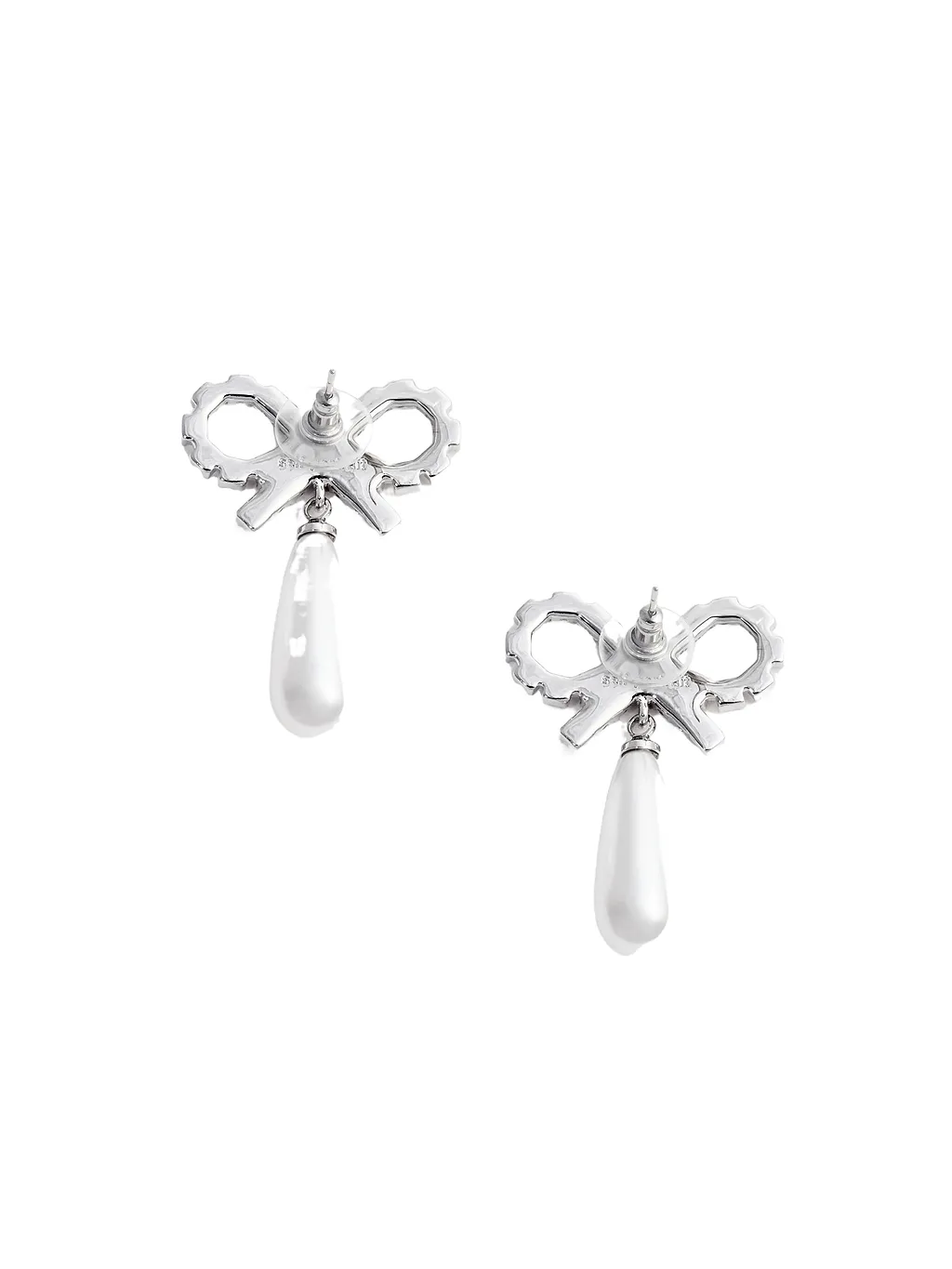 Self-Portrait Bow Embellished Earrings