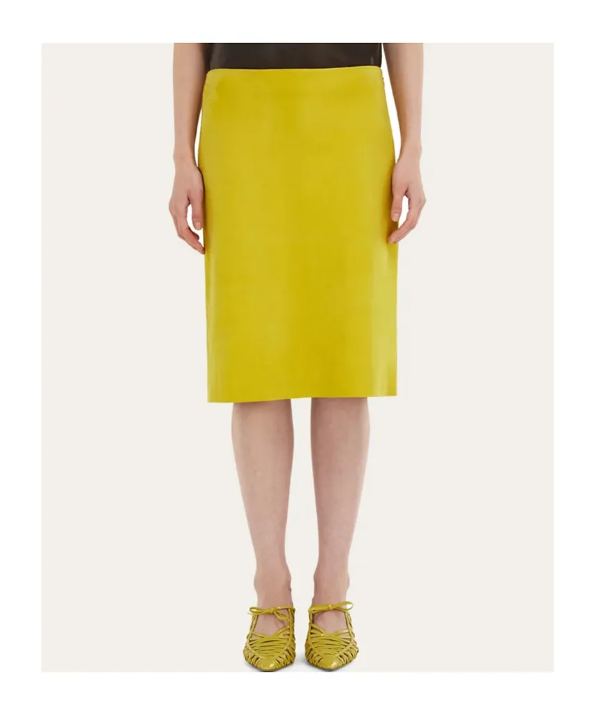 Nubuck Pencil Skirt