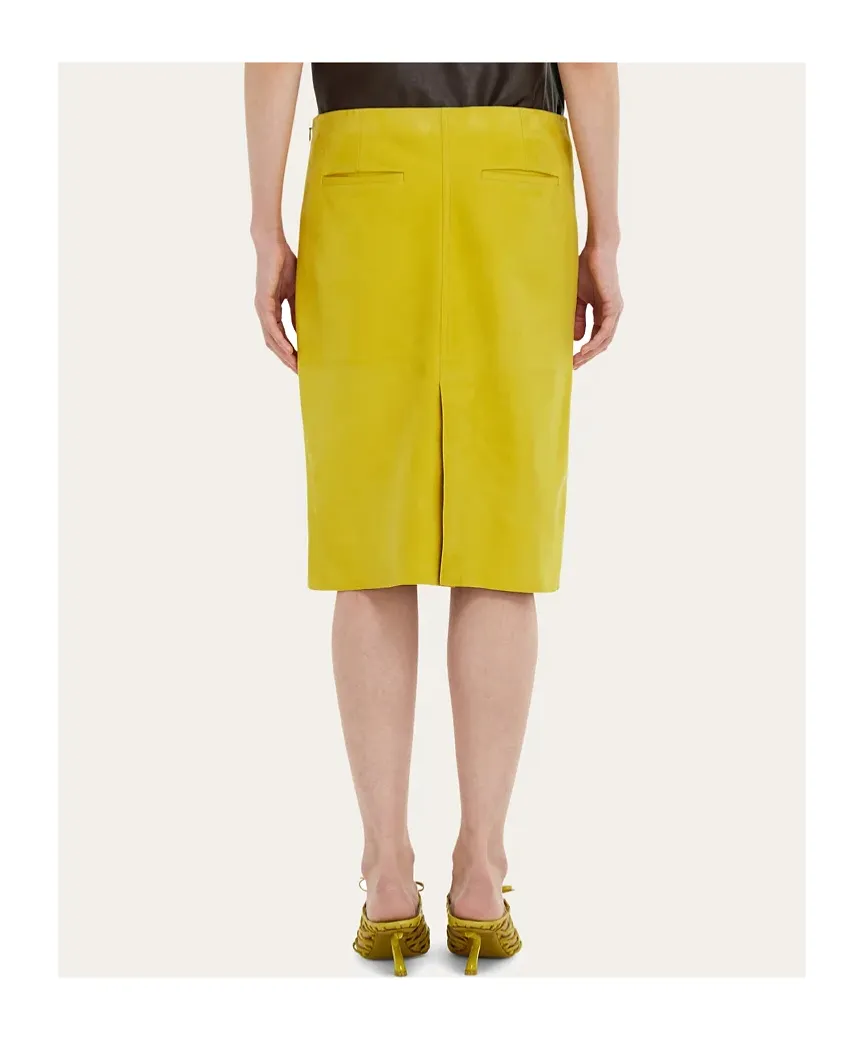 Nubuck Pencil Skirt