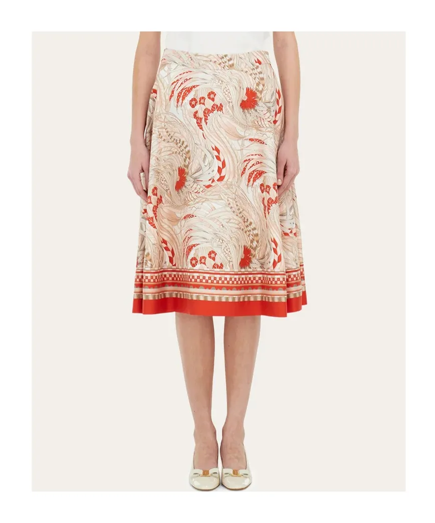 Printed Long Skirt