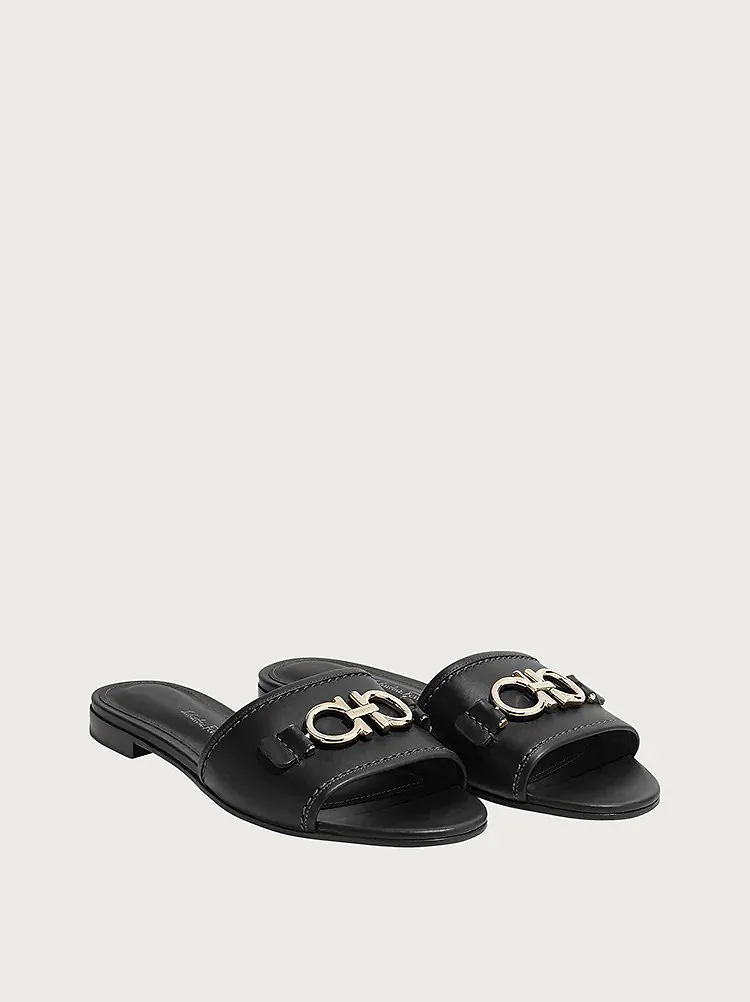 Rhodes Leather Slides