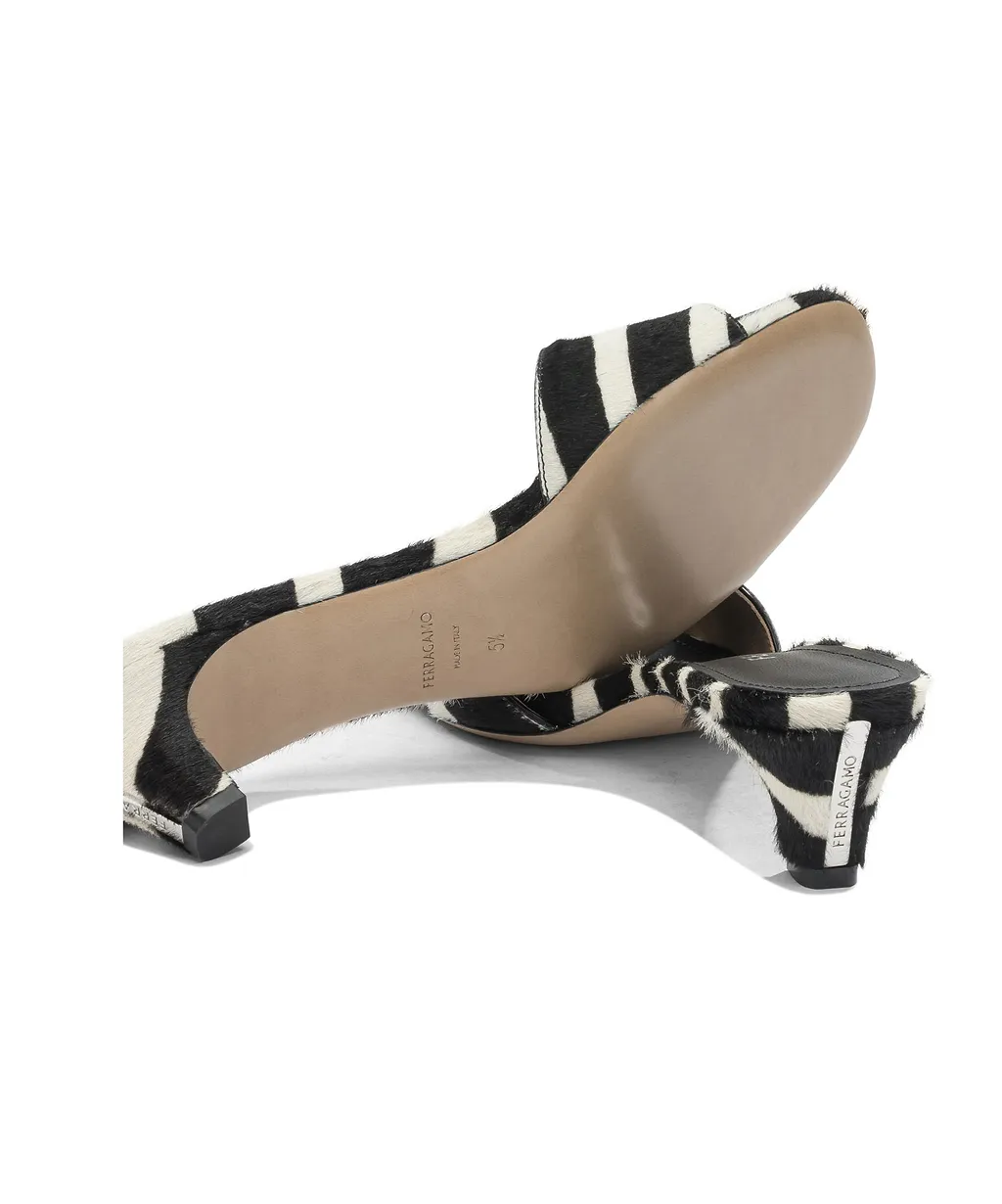 Round-Toe High-Heeled Sandals