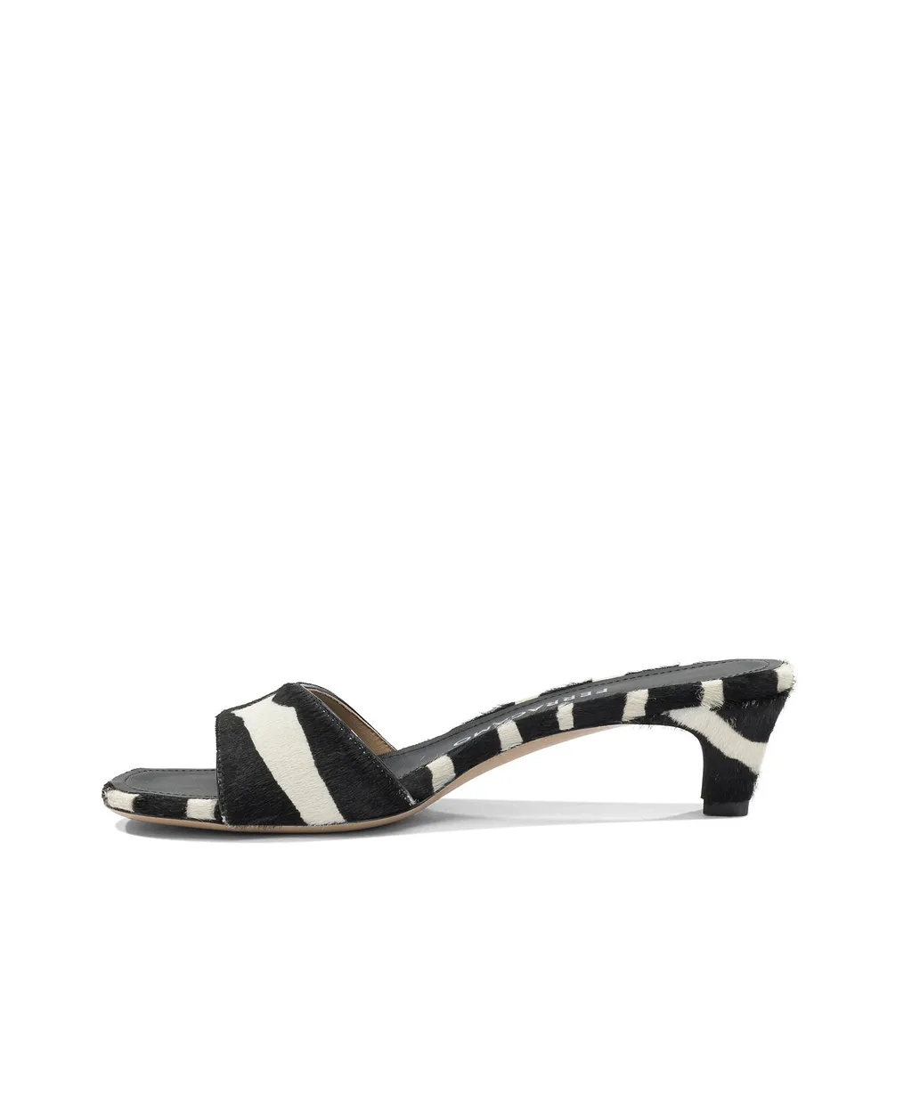 Round-Toe High-Heeled Sandals