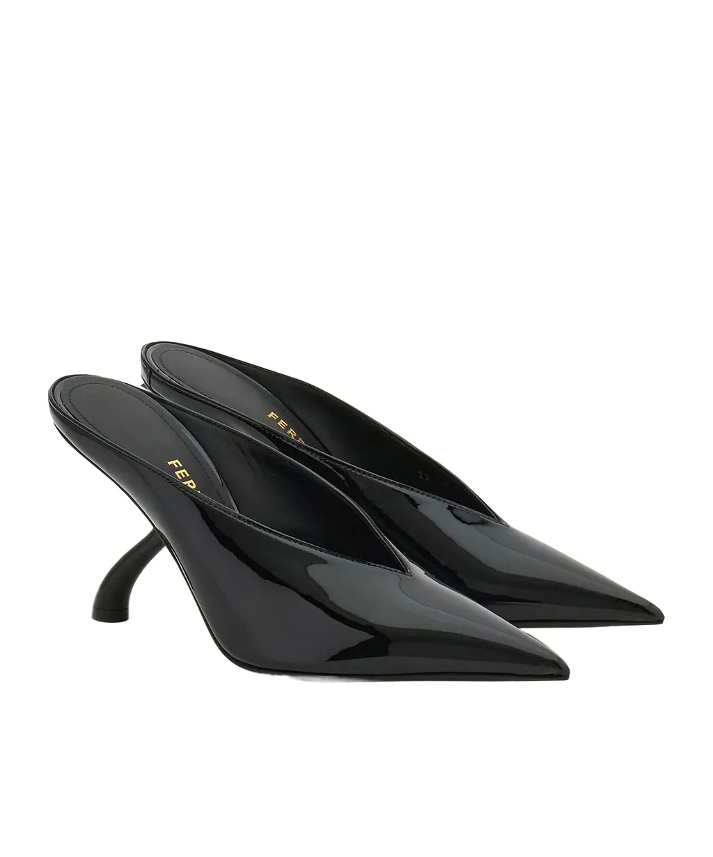 S-Shaped Heel Mule