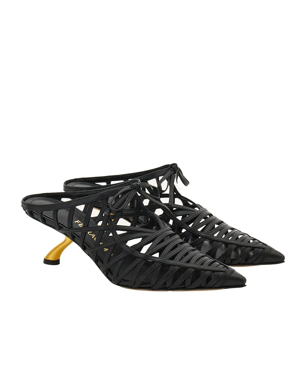 S-Shaped Heel Mule