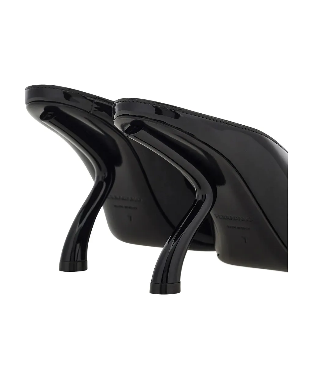 S-Shaped Heel Mule