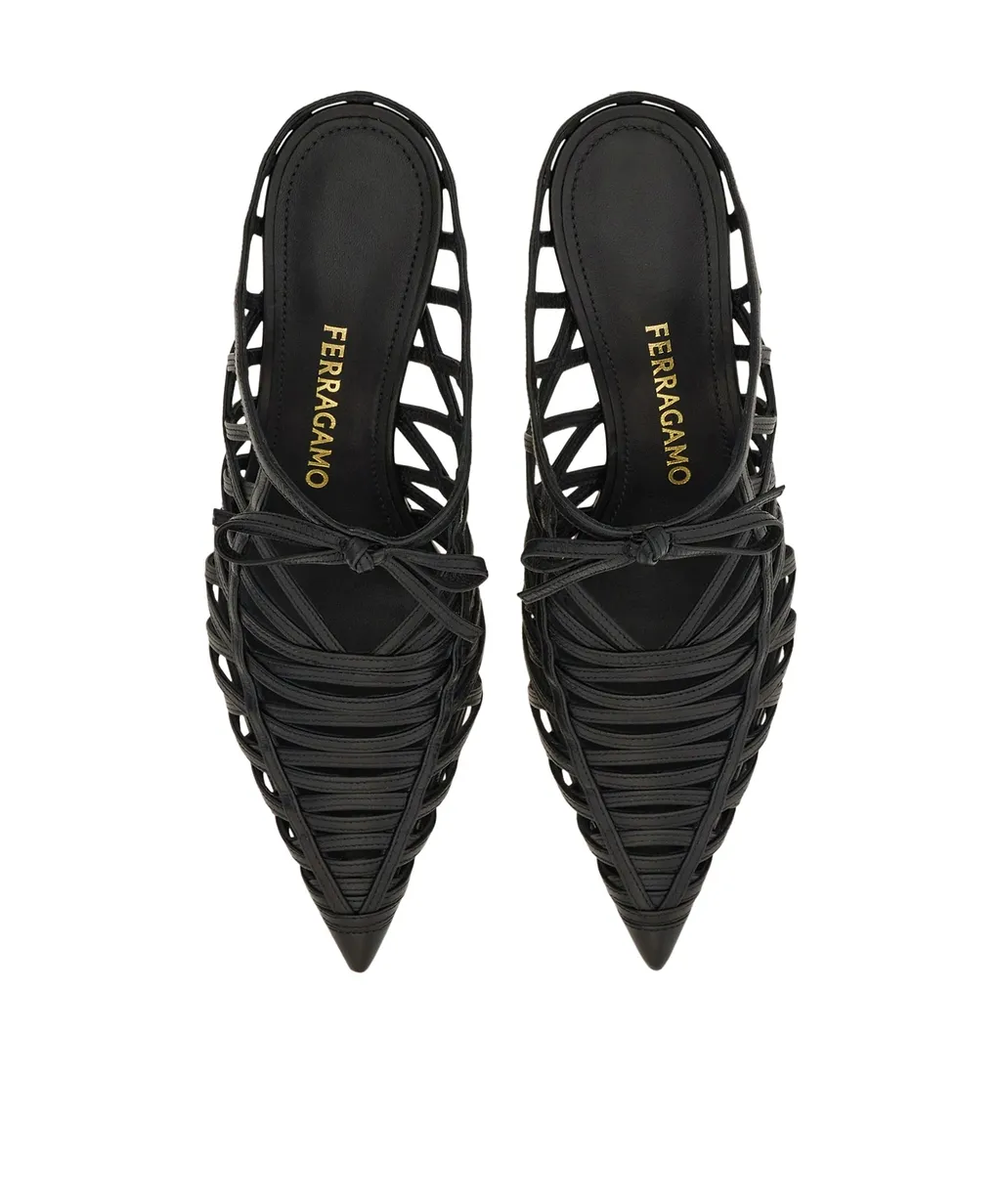 S-Shaped Heel Mule