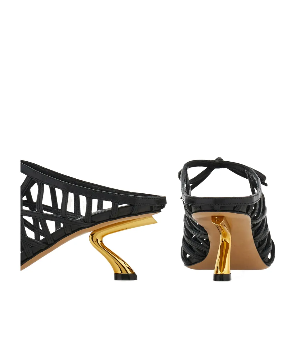 S-Shaped Heel Mule