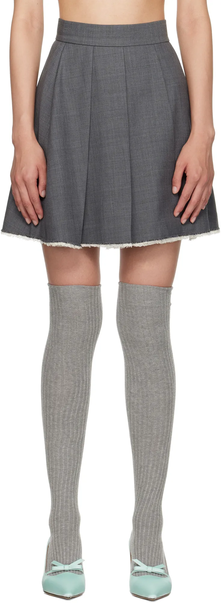 Twill Mini Skirt