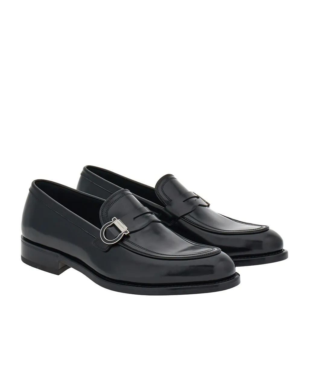 Ferragamo Gancini Ornament Moccasins