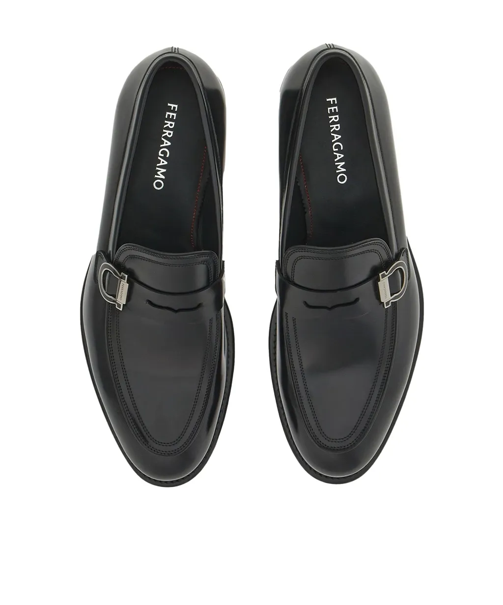 Ferragamo Gancini Ornament Moccasins