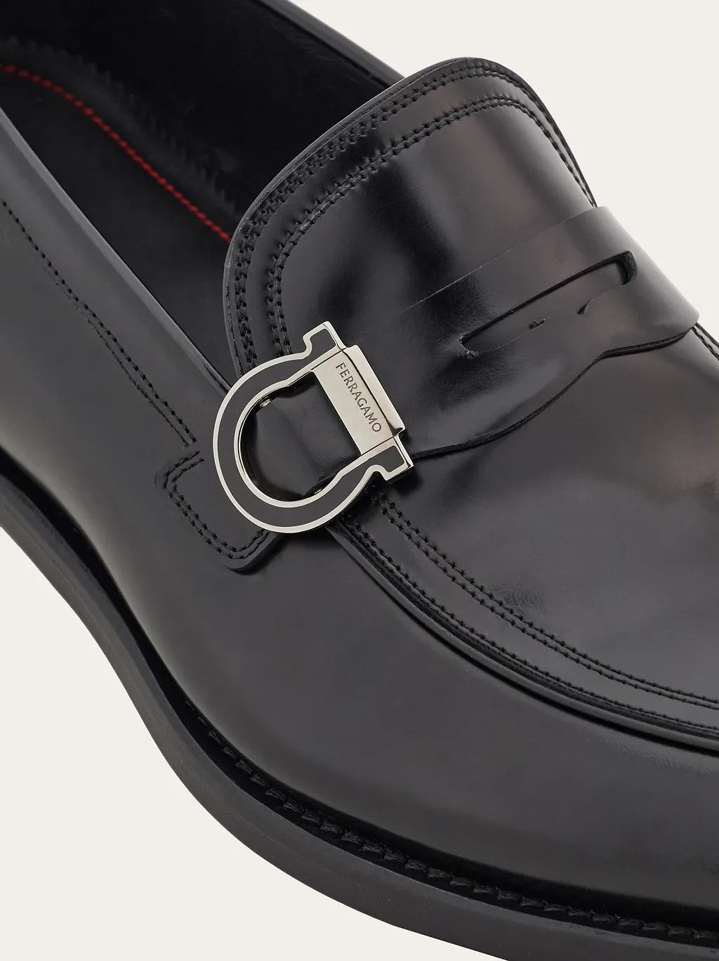 Ferragamo Gancini Ornament Moccasins