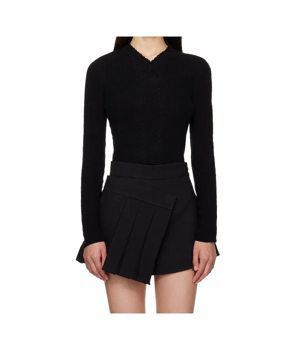 V-Neck Knitted Sweater