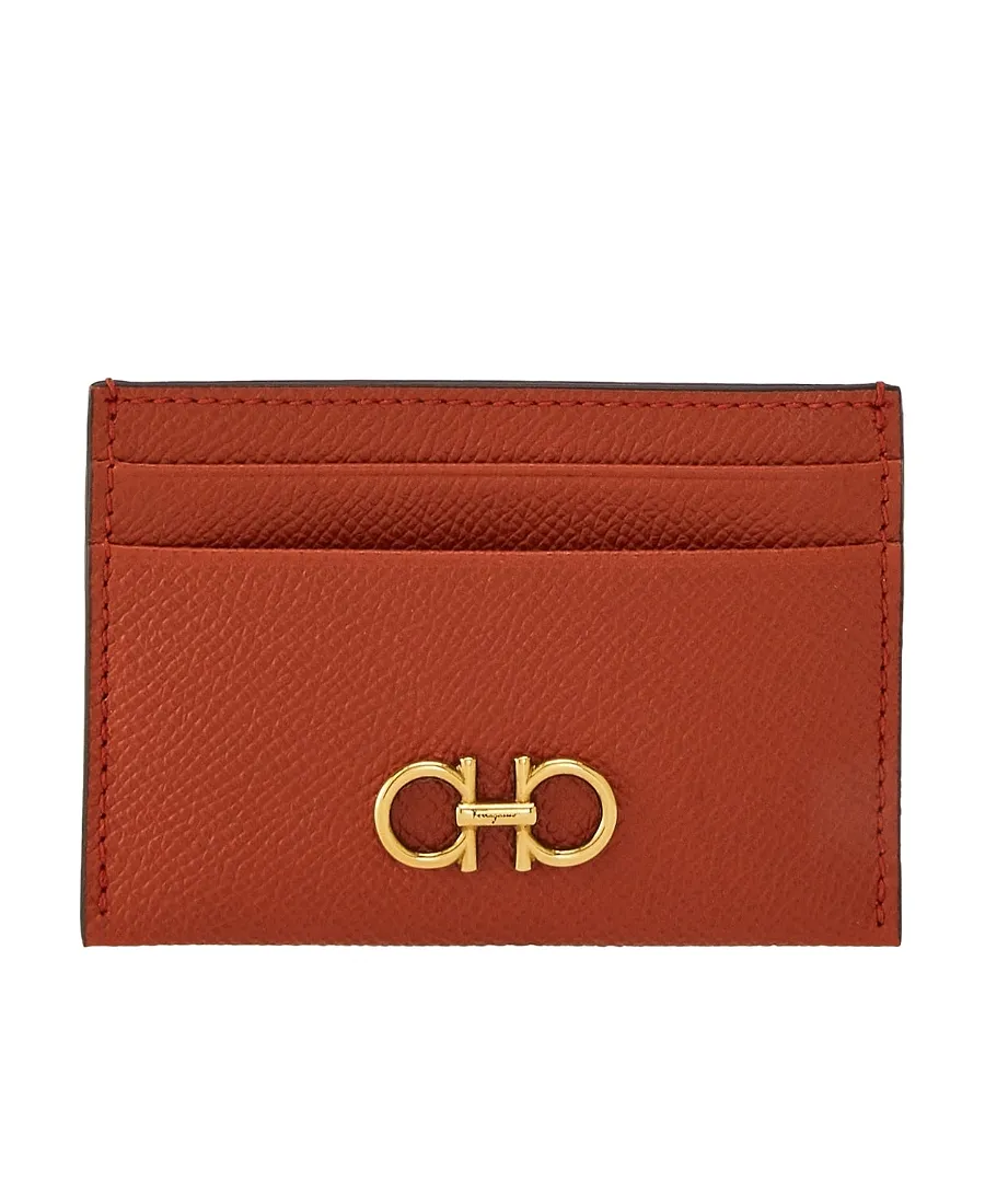 Ferragamo Gancini Plaque Cardholder