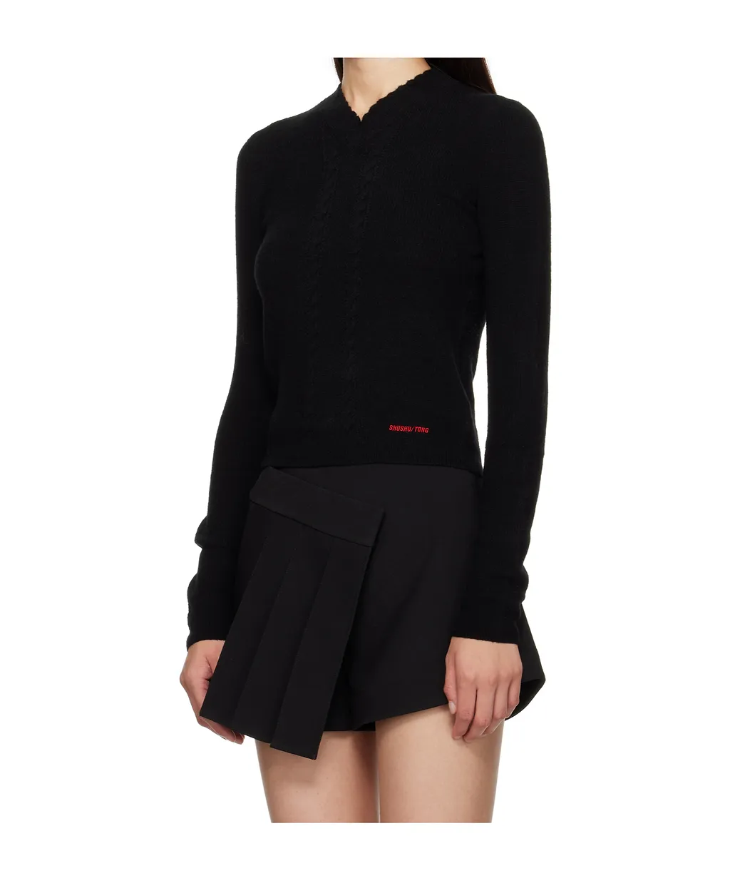 V-Neck Knitted Sweater