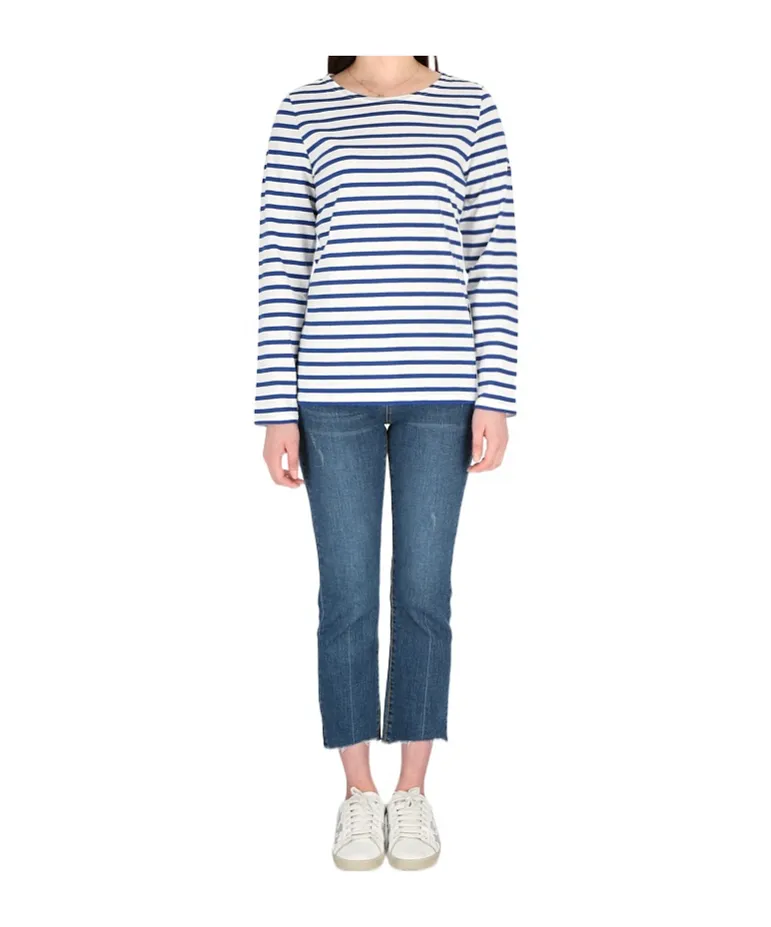 Horizontal Stripe Long-Sleeved T-Shirt