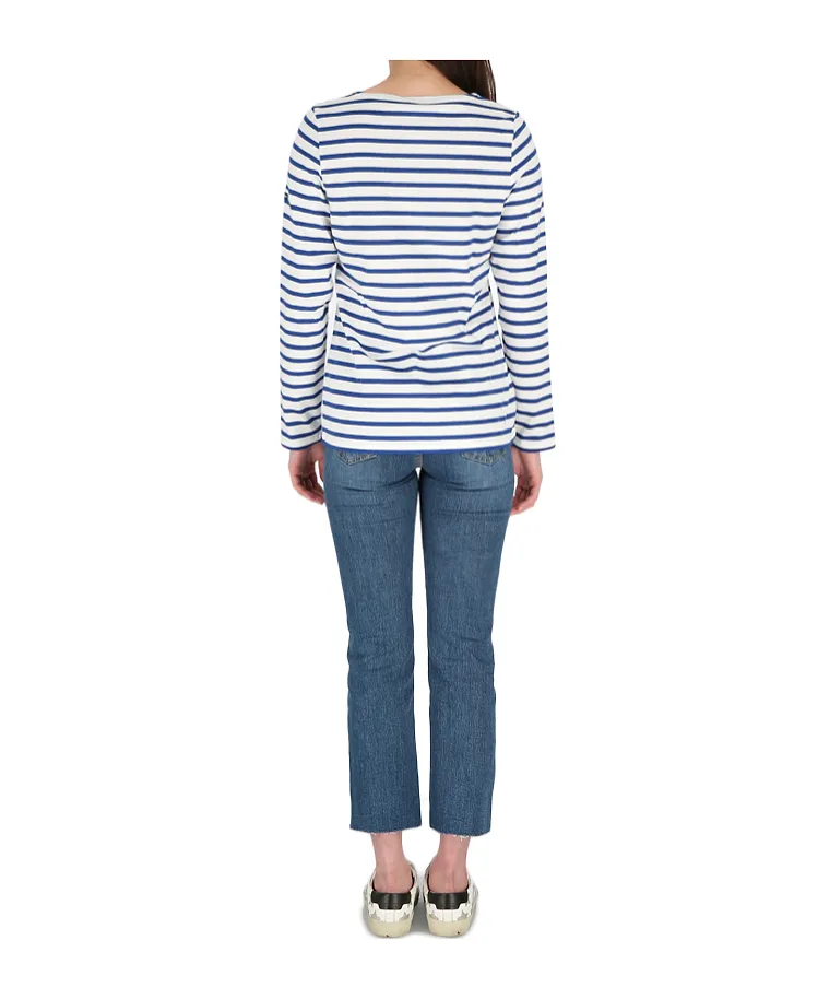 Horizontal Stripe Long-Sleeved T-Shirt