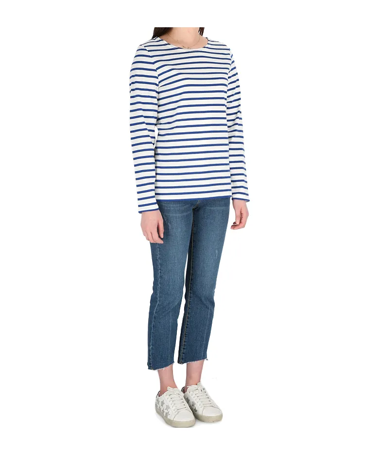 Horizontal Stripe Long-Sleeved T-Shirt