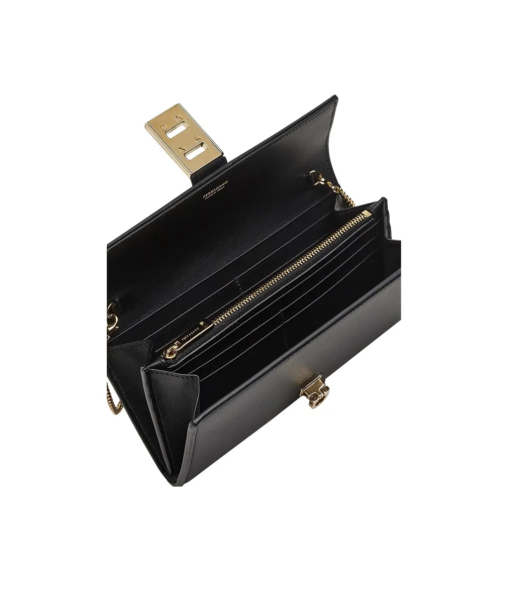Ferragamo Hug Chain-Linked Wallet