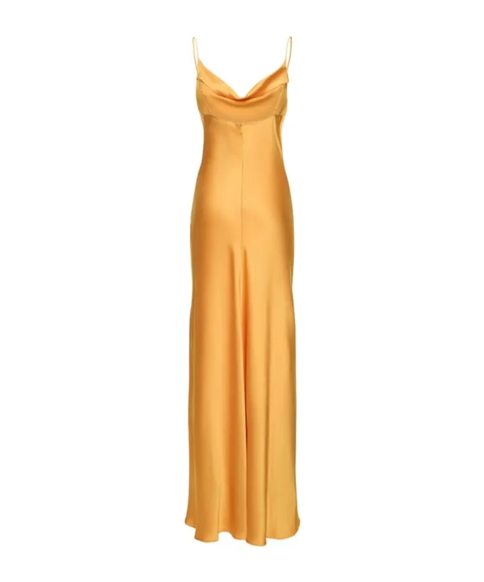 Finely Spaghetti Strap Long Dress