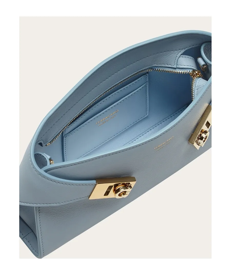 Salvatore Ferragamo Mini Hug Logo Printed Crossbody Bag