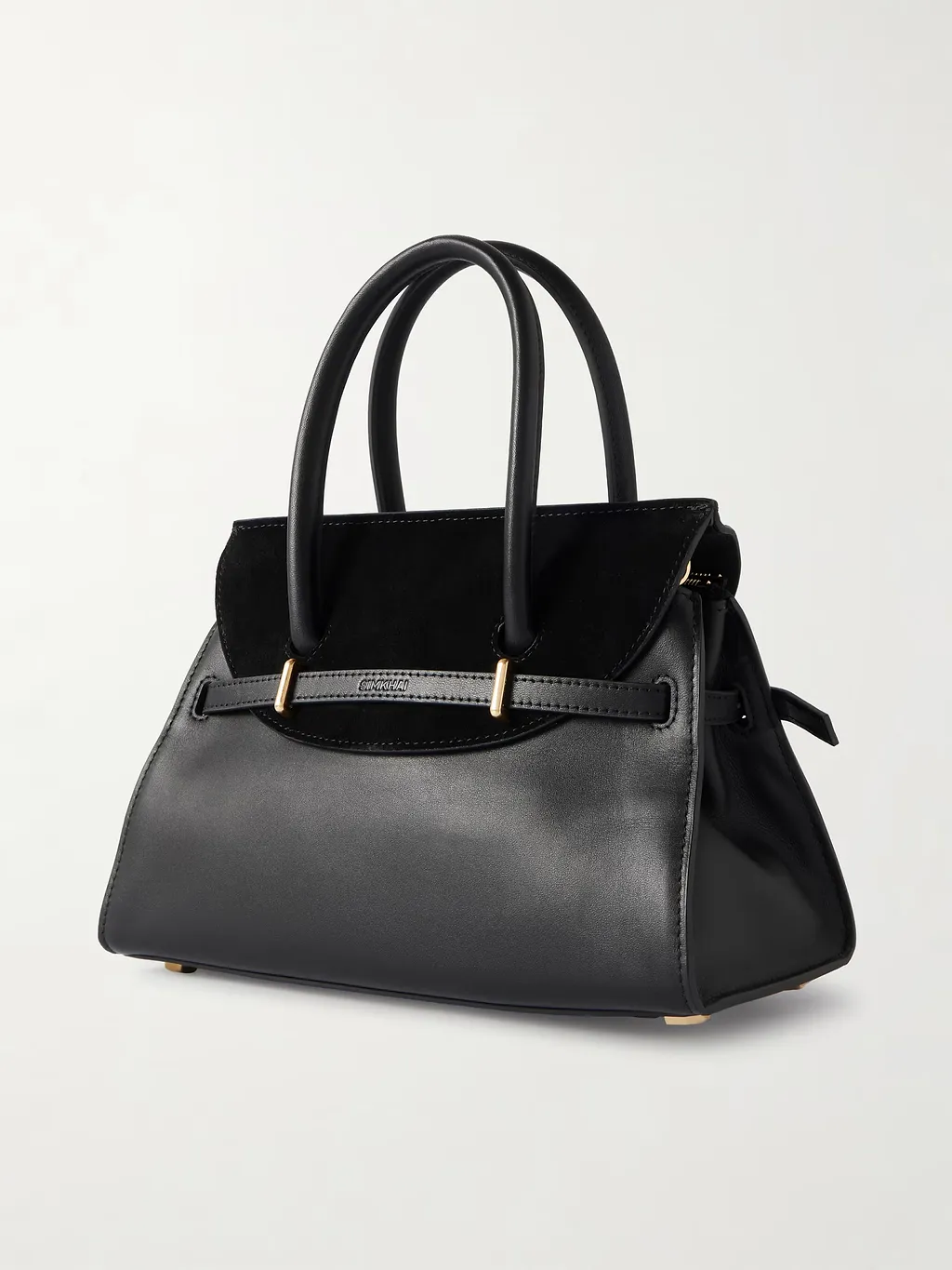 Small River Suede Buckle Tote Bag