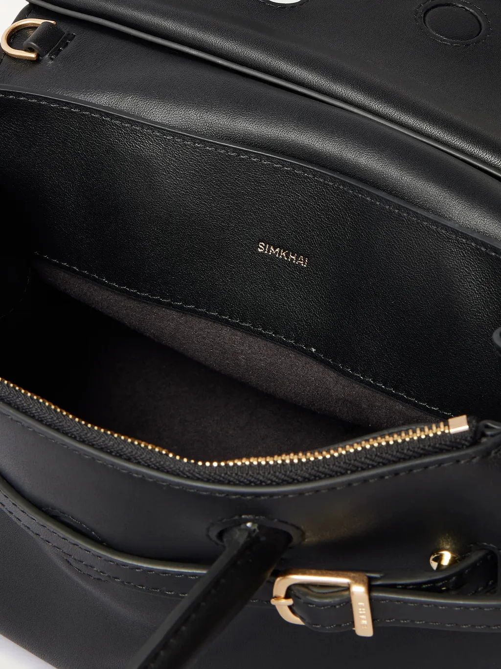 Small River Suede Buckle Tote Bag