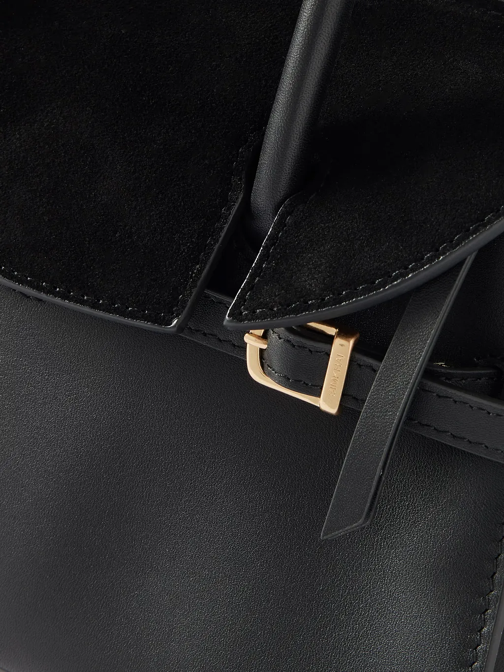 Small River Suede Buckle Tote Bag