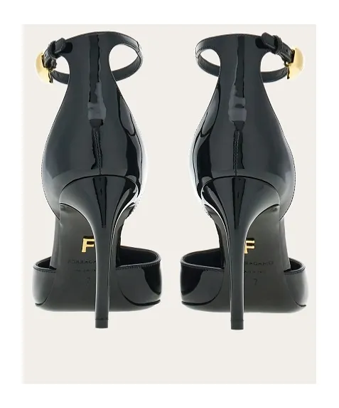 Ferragamo T-Strap Pointed-Toe Pumps