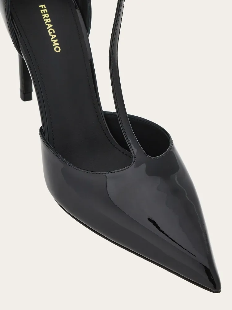 Ferragamo T-Strap Pointed-Toe Pumps