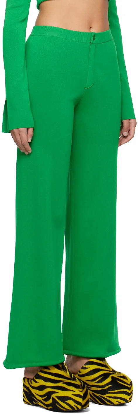 Ribbed Knit Track Pants